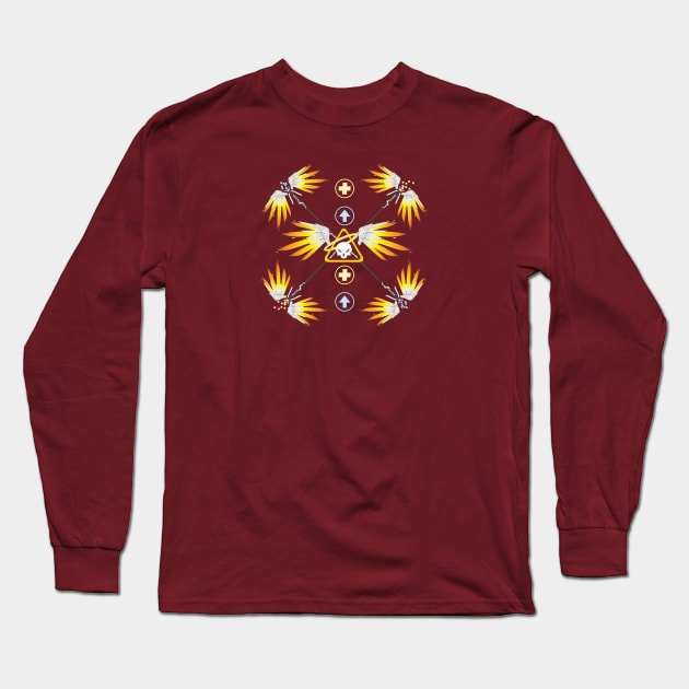 Mercy Wing inspired design Long Sleeve T-Shirt by ToriSipes